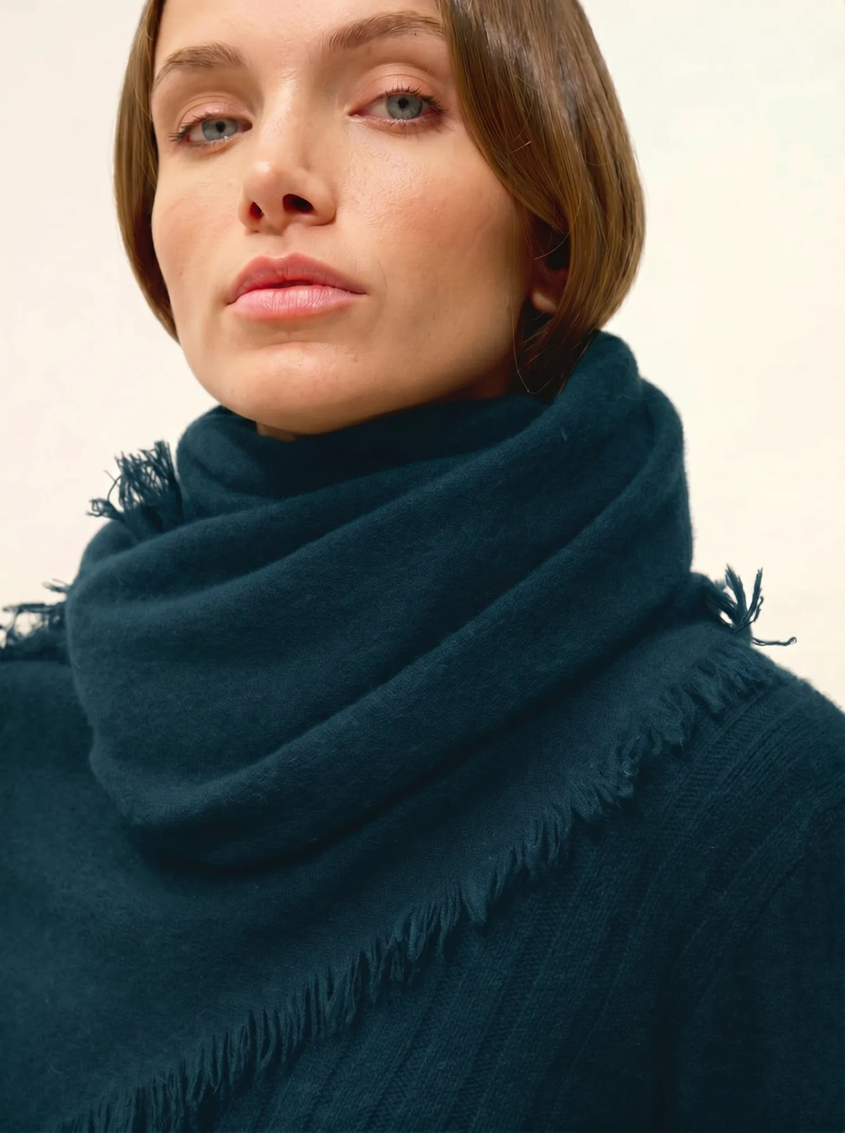 HUACHO Scarf Square Teal Green