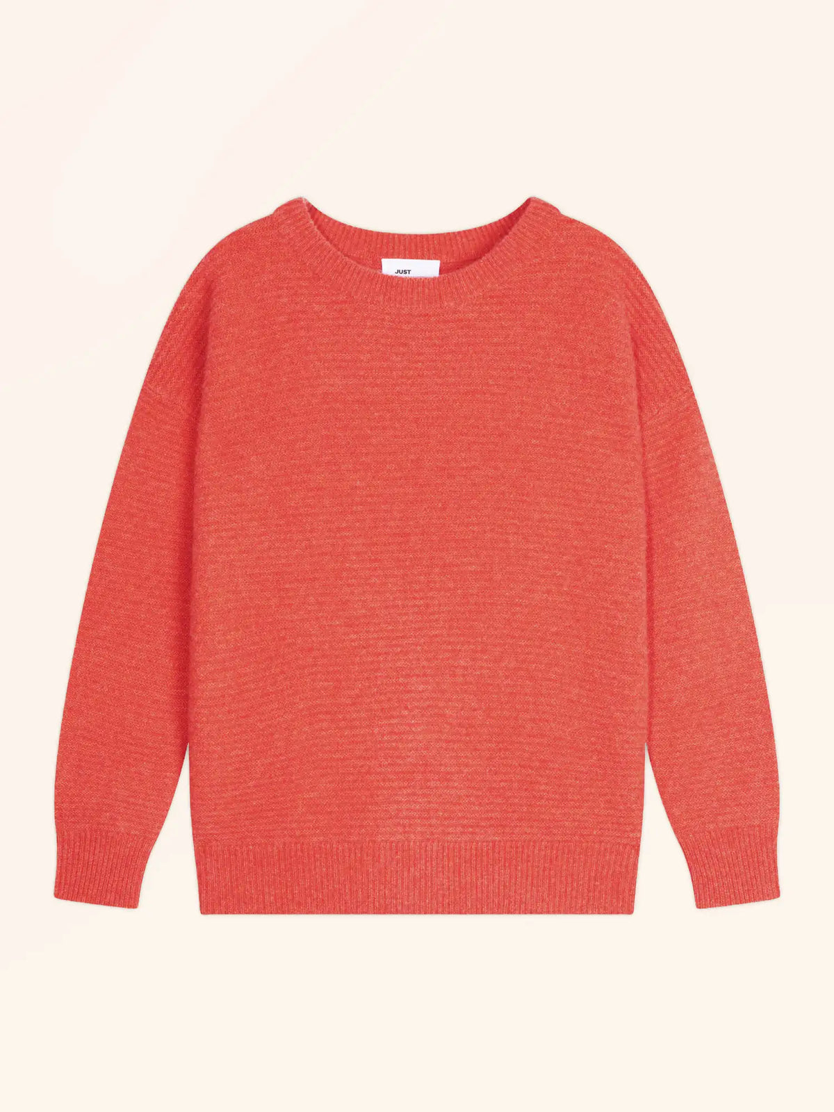 LOUNA Sweater Crew Neck 4 Ply Heather Orange
