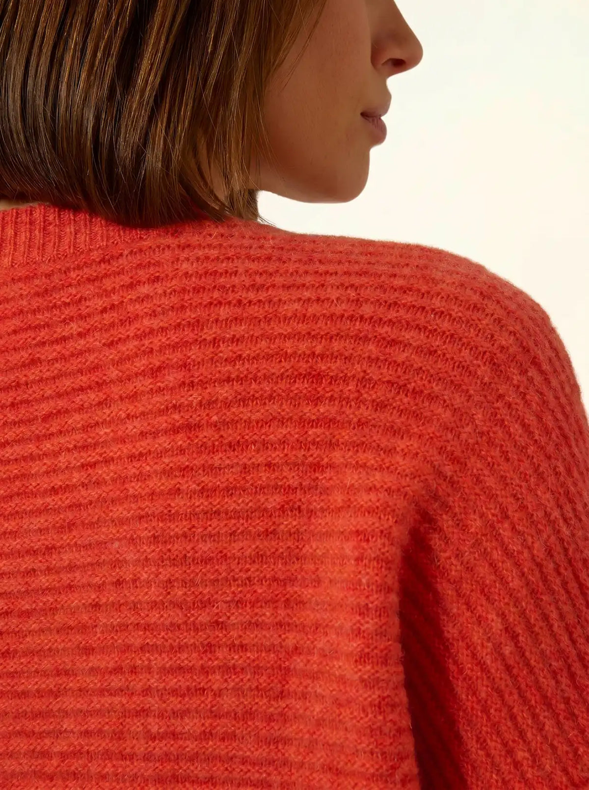 LOUNA Sweater Crew Neck 4 Ply Heather Orange