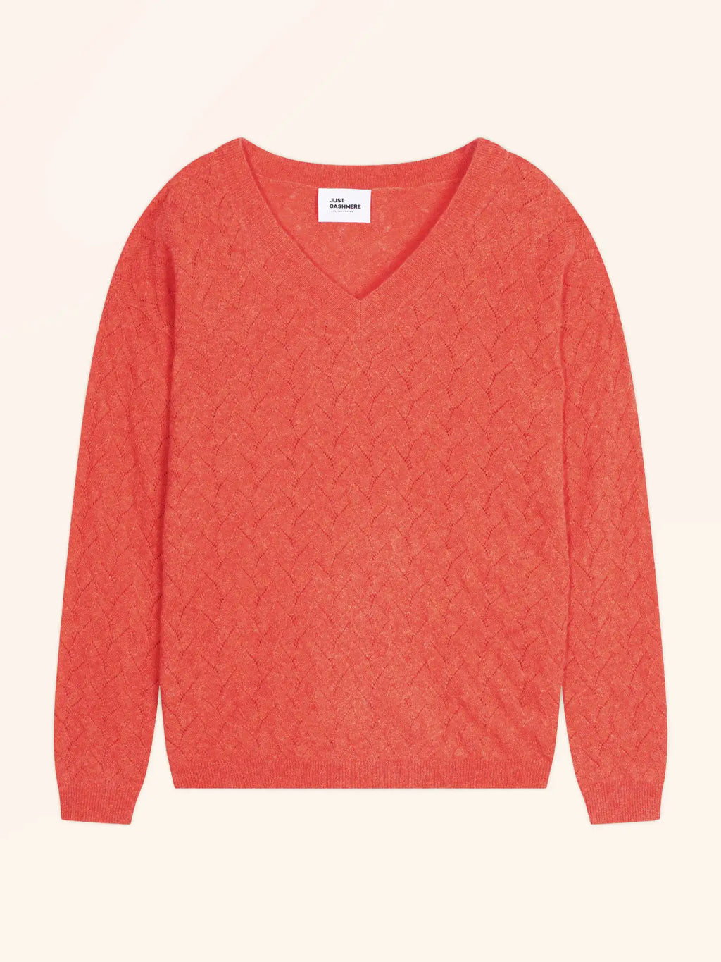 VIREON Sweater V-Neck Heather Orange