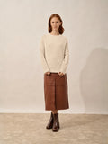 FRIO pull col rond 4 fils avoine