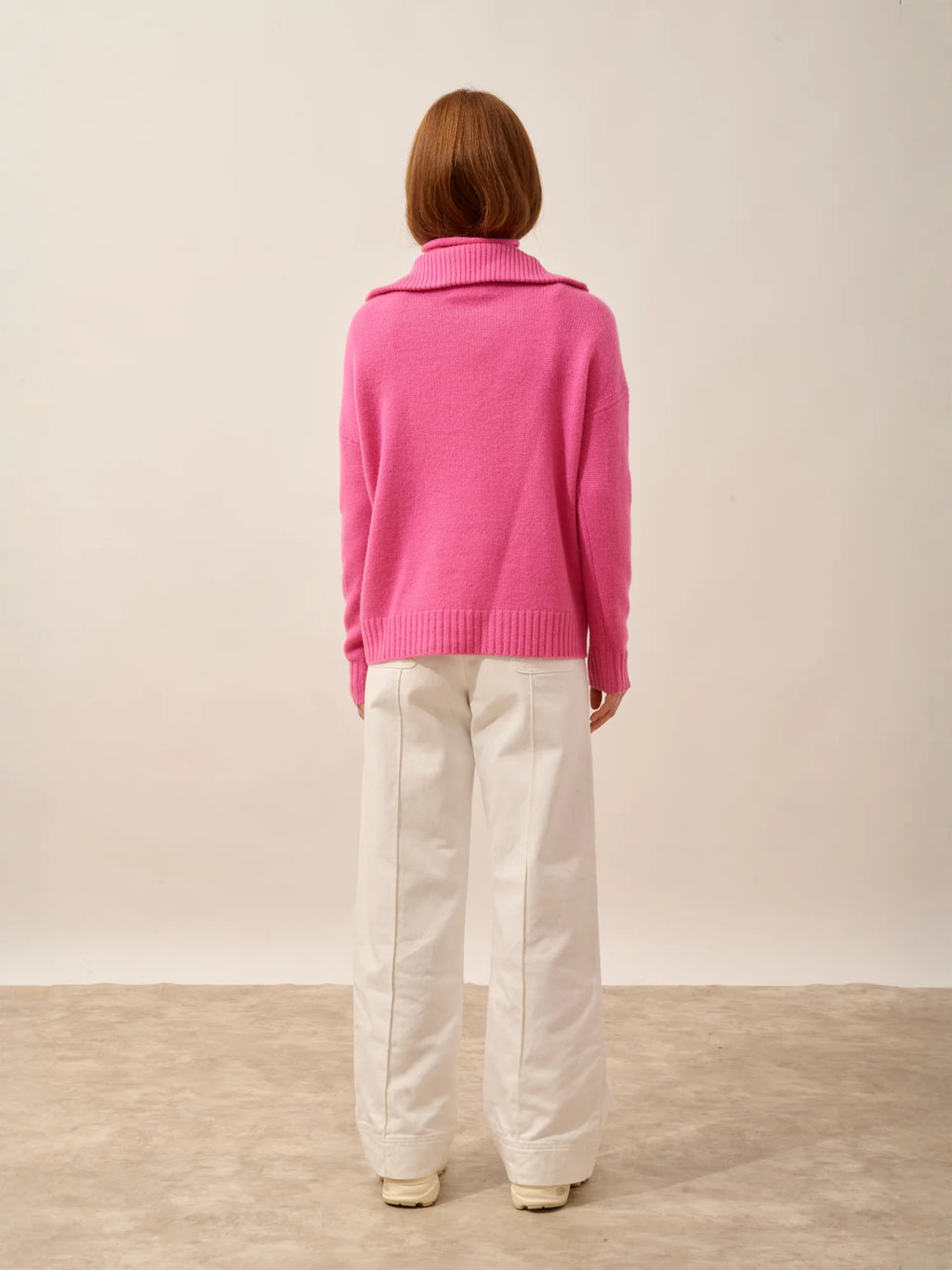 AKAR Pull Camionneur 6 Fils Rose