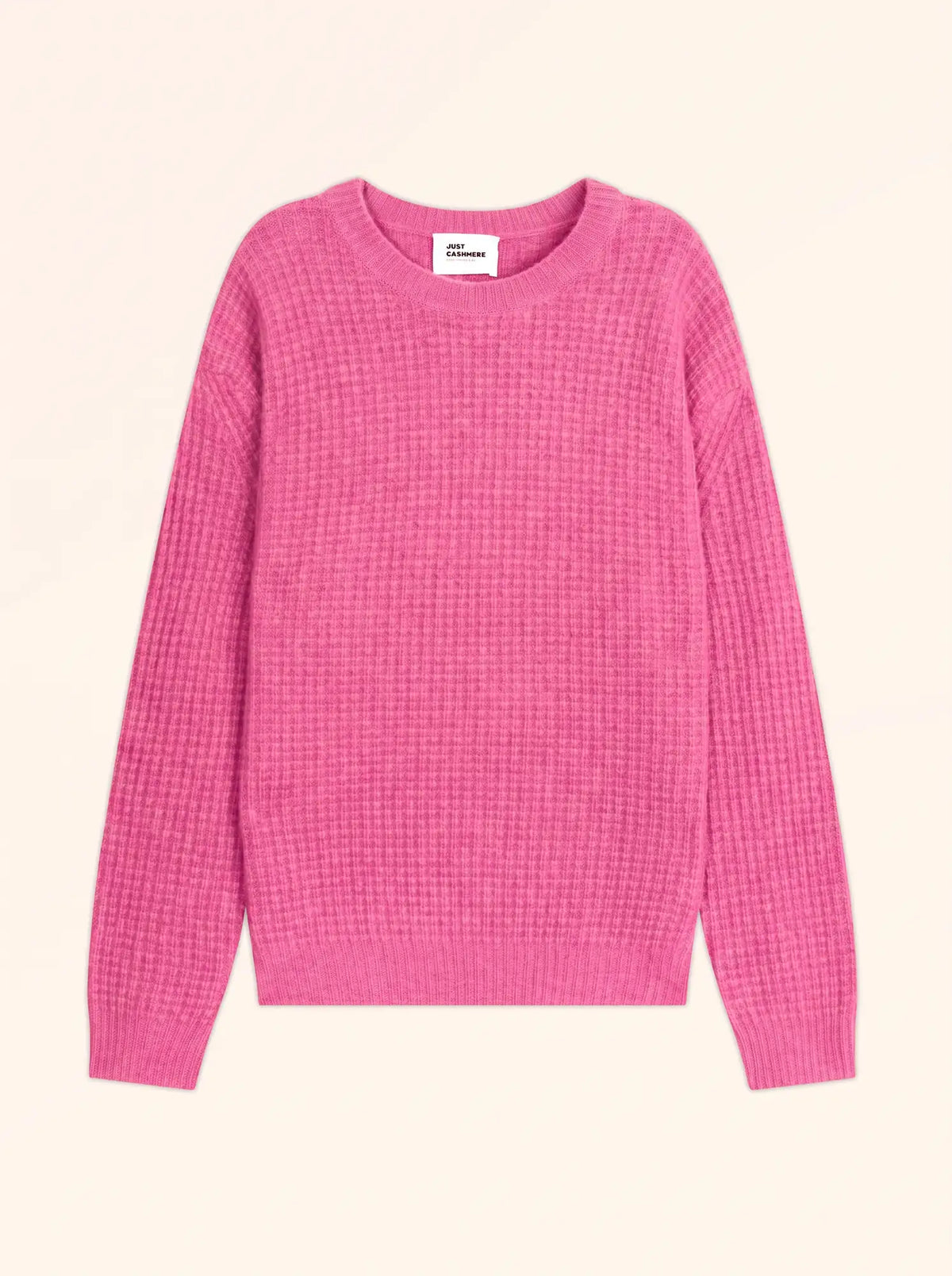 ASSAM Pull Col Rond 6 Fils Rose
