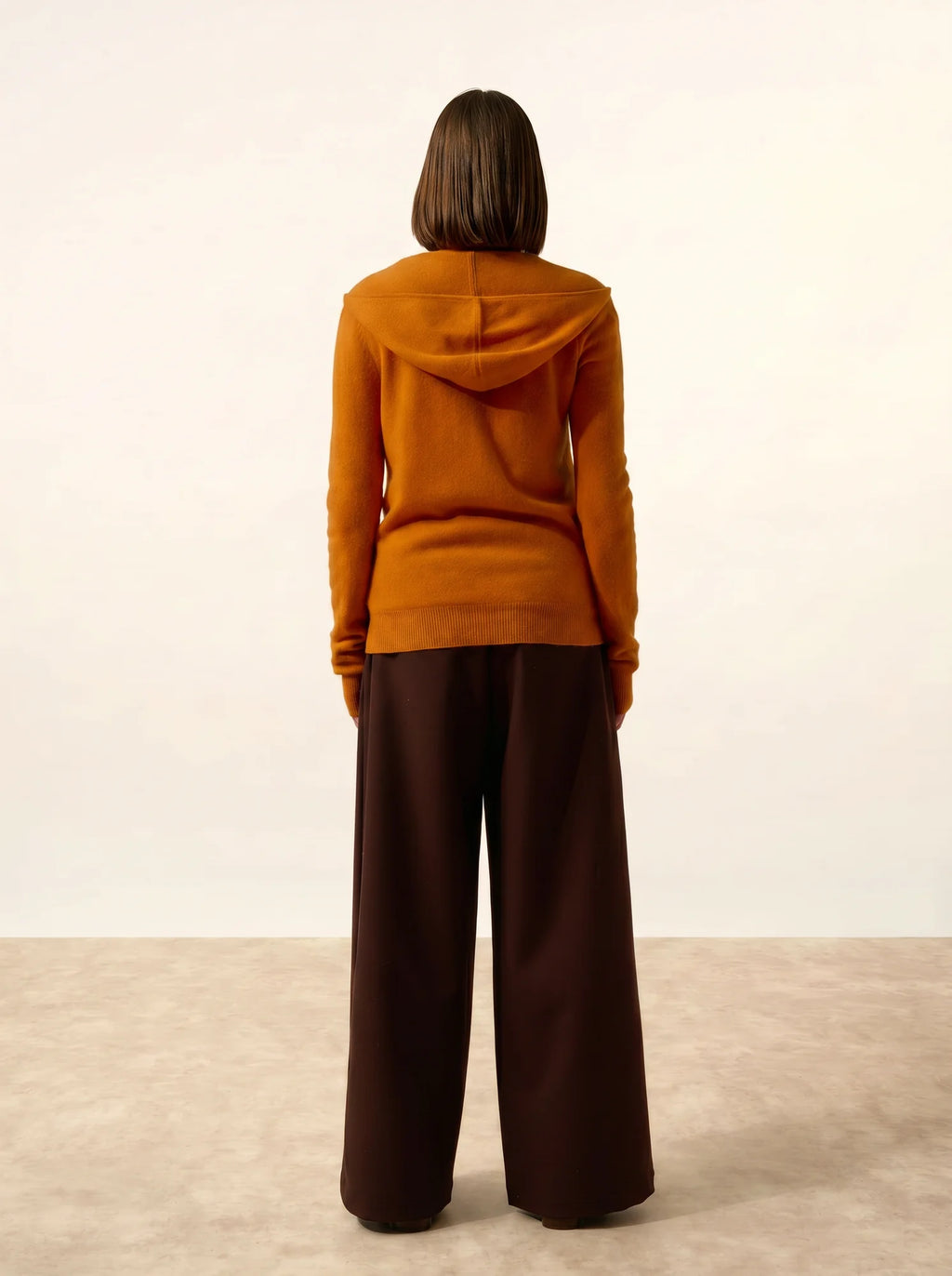 DEBBIE Gilet Zippé Capuche Ocre
