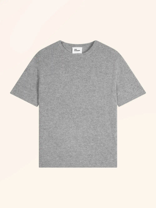 CARLA T-Shirt Crew Neck 4 Ply Heather Cloud