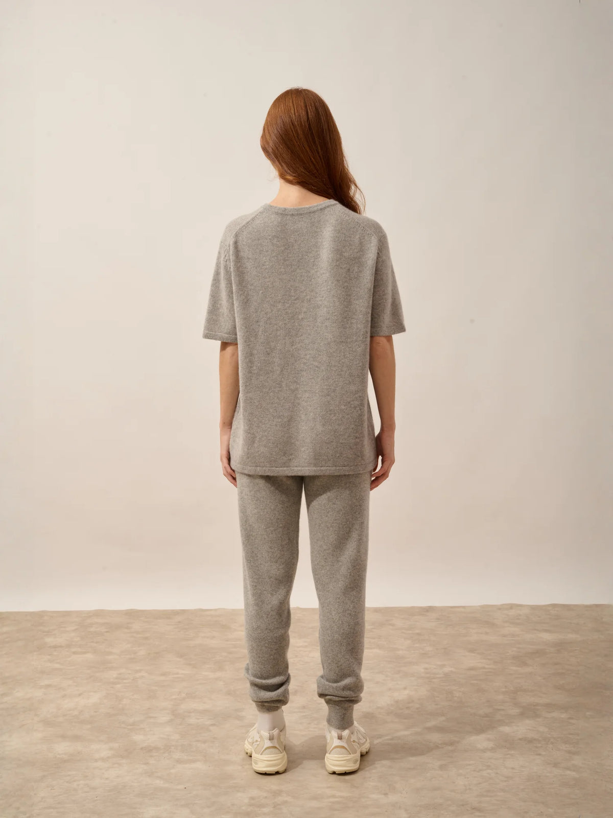 CARLA T-Shirt Crew Neck 4 Ply Heather Cloud