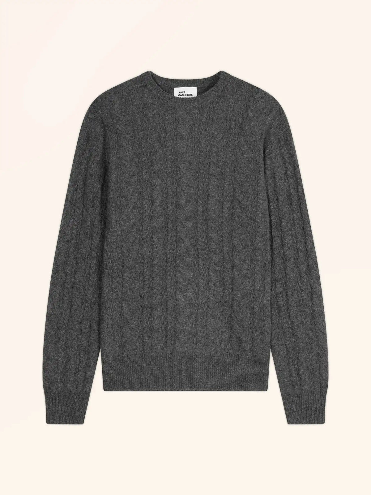 APOLLO Pull Col Rond 4 Fils Anthracite Chiné