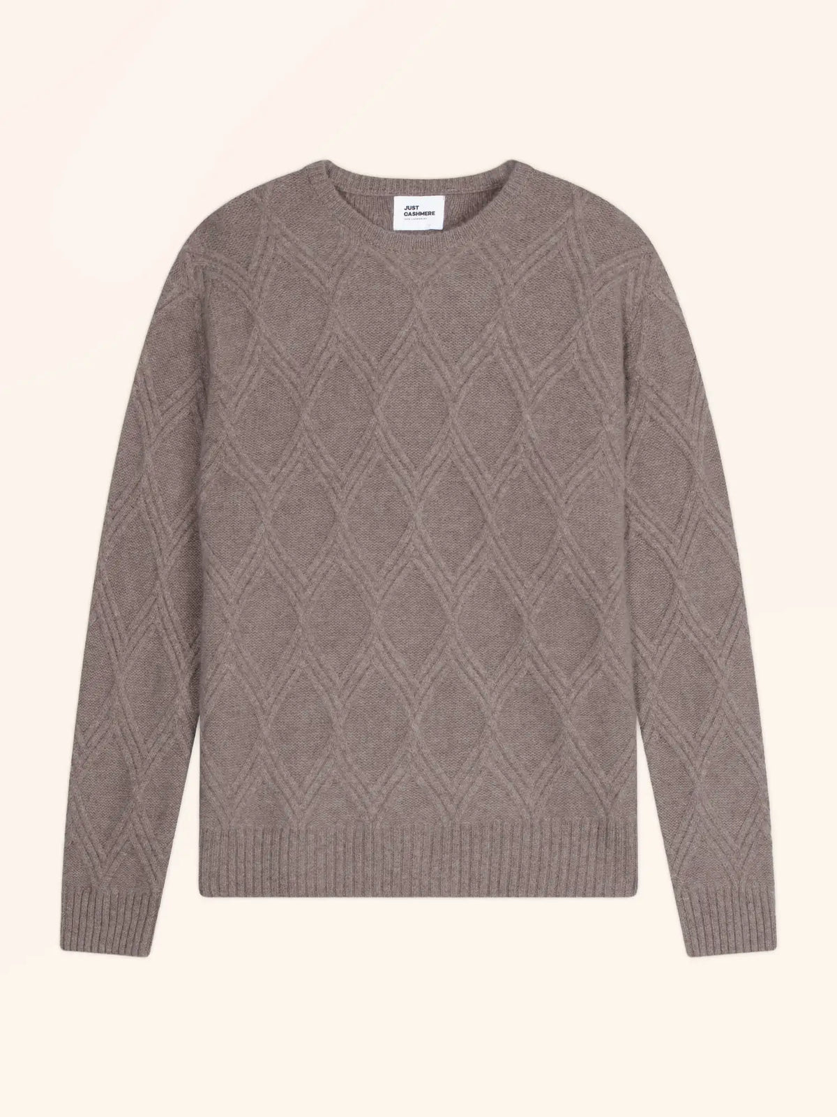 FENEL Sweater Crew Neck 6 Ply Heather Caribou