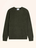 NASH Sweater Crew Neck 4 Ply Heather Army Green