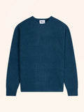 NASH Sweater Crew Neck 4 Ply Heather Atlantic