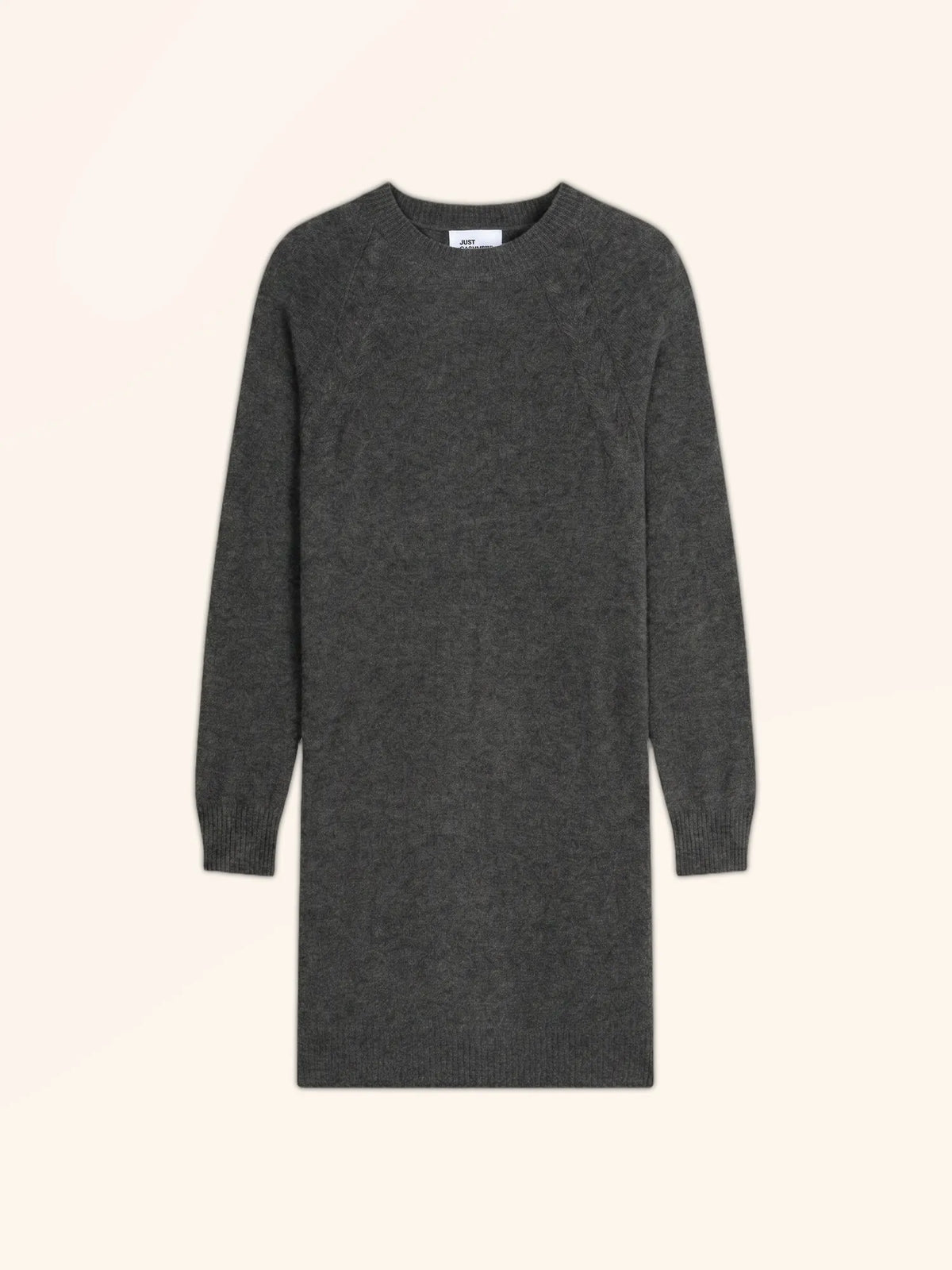 SYLVIE Dress Short Crew Neck Heather Charcoal