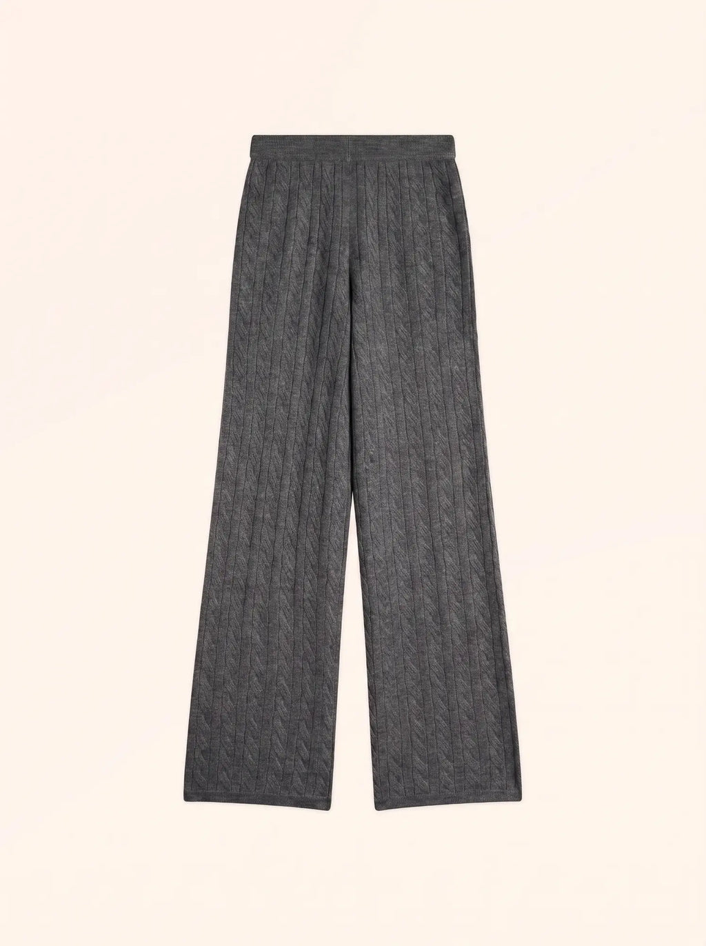 COLETTE Pantalon Large 4 Fils Anthracite Chiné