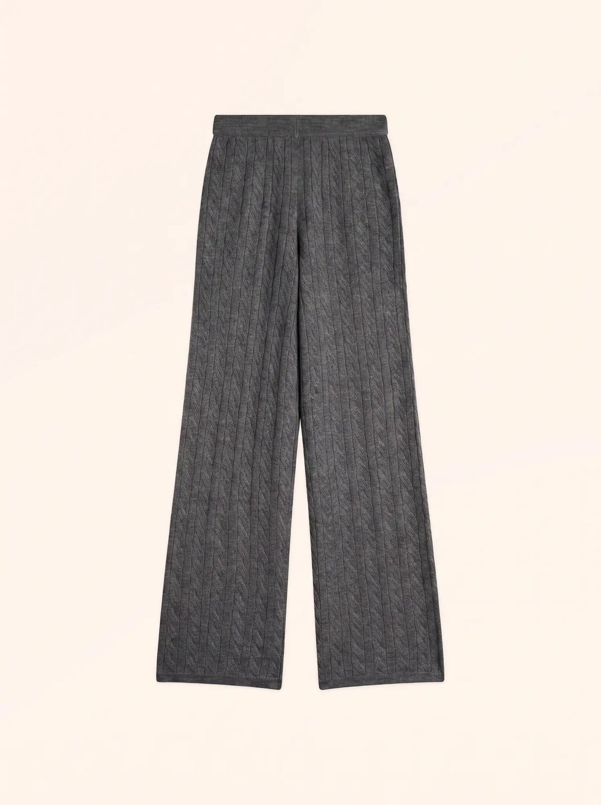 COLETTE Pantalon Large 4 Fils Anthracite Chiné