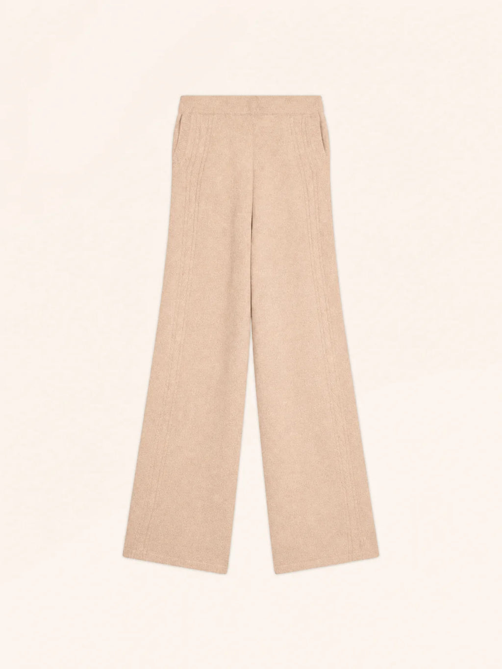 ODETTE Pantalon Large 4 Fils Beige