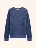 BENGAMIN Pull Col Rond 6 Fils Bleu Marine et Ivoire