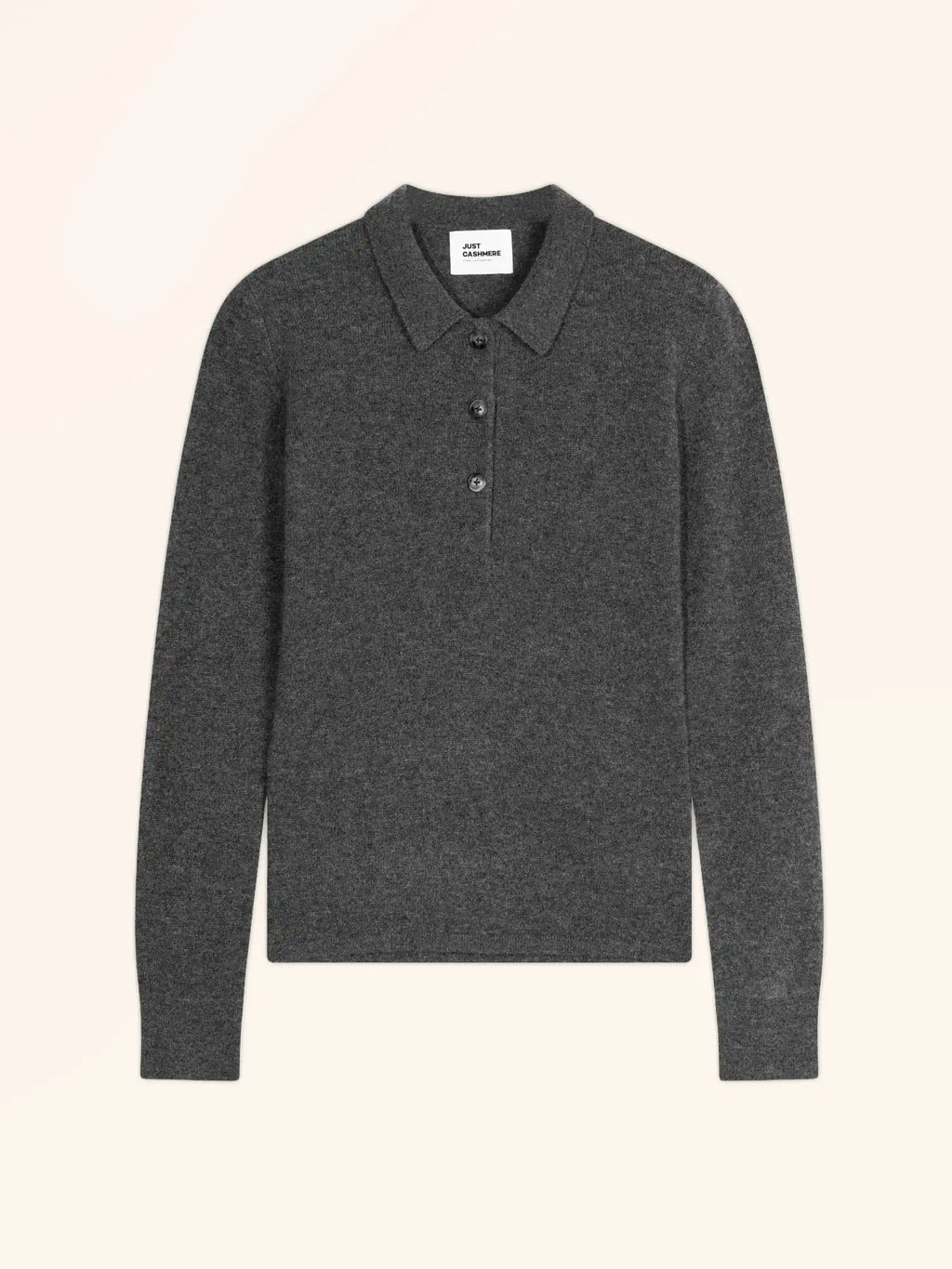 VIOLETTE Polo Anthracite Chiné