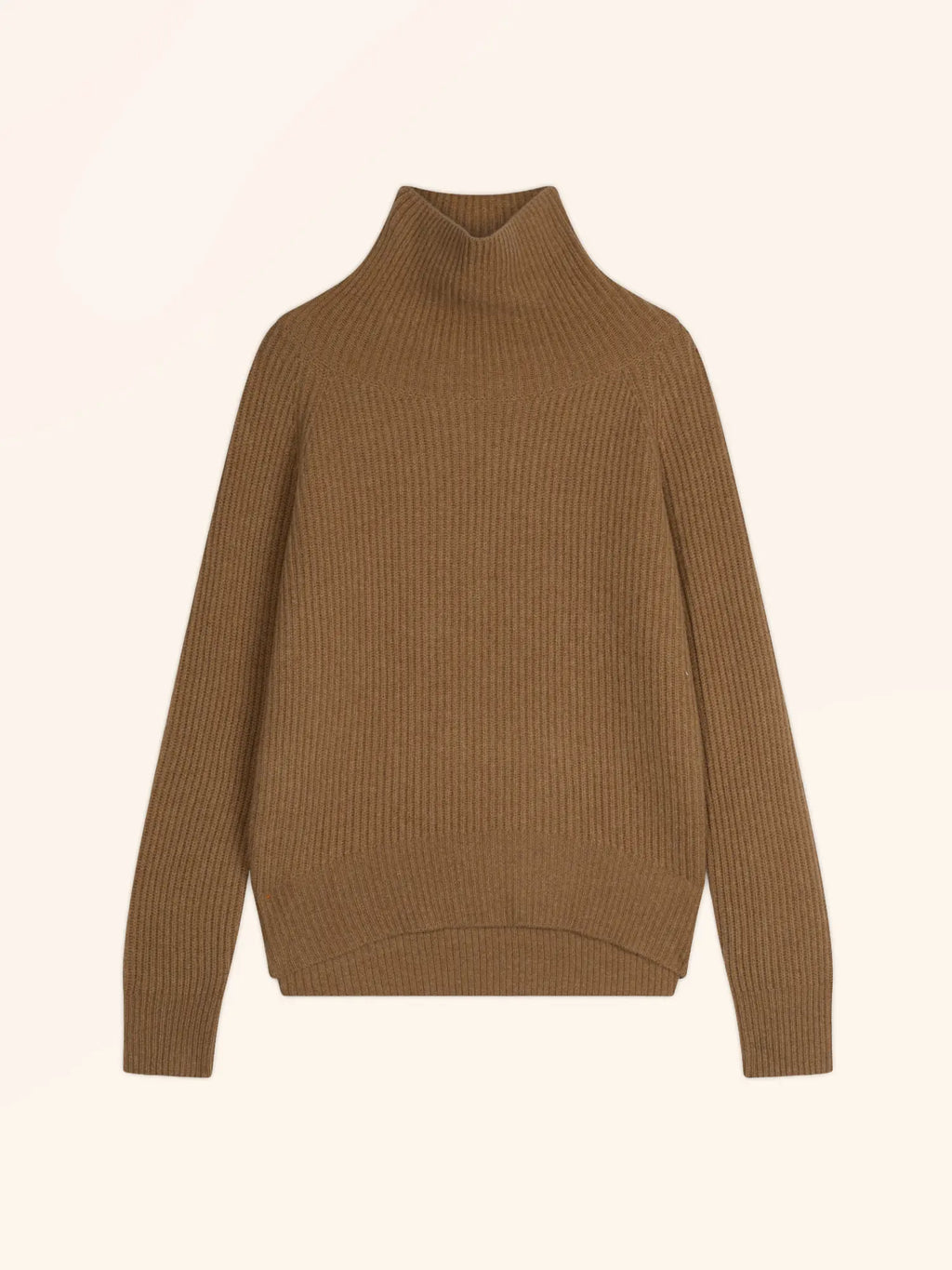 TAYLOR Pullover Stehkragen 4-fädig Haselnussbraun