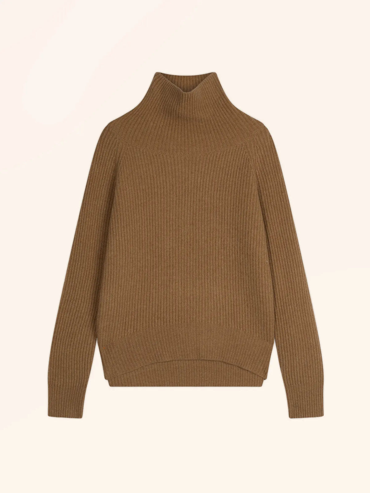 TAYLOR Pullover Stehkragen 4-fädig Haselnussbraun