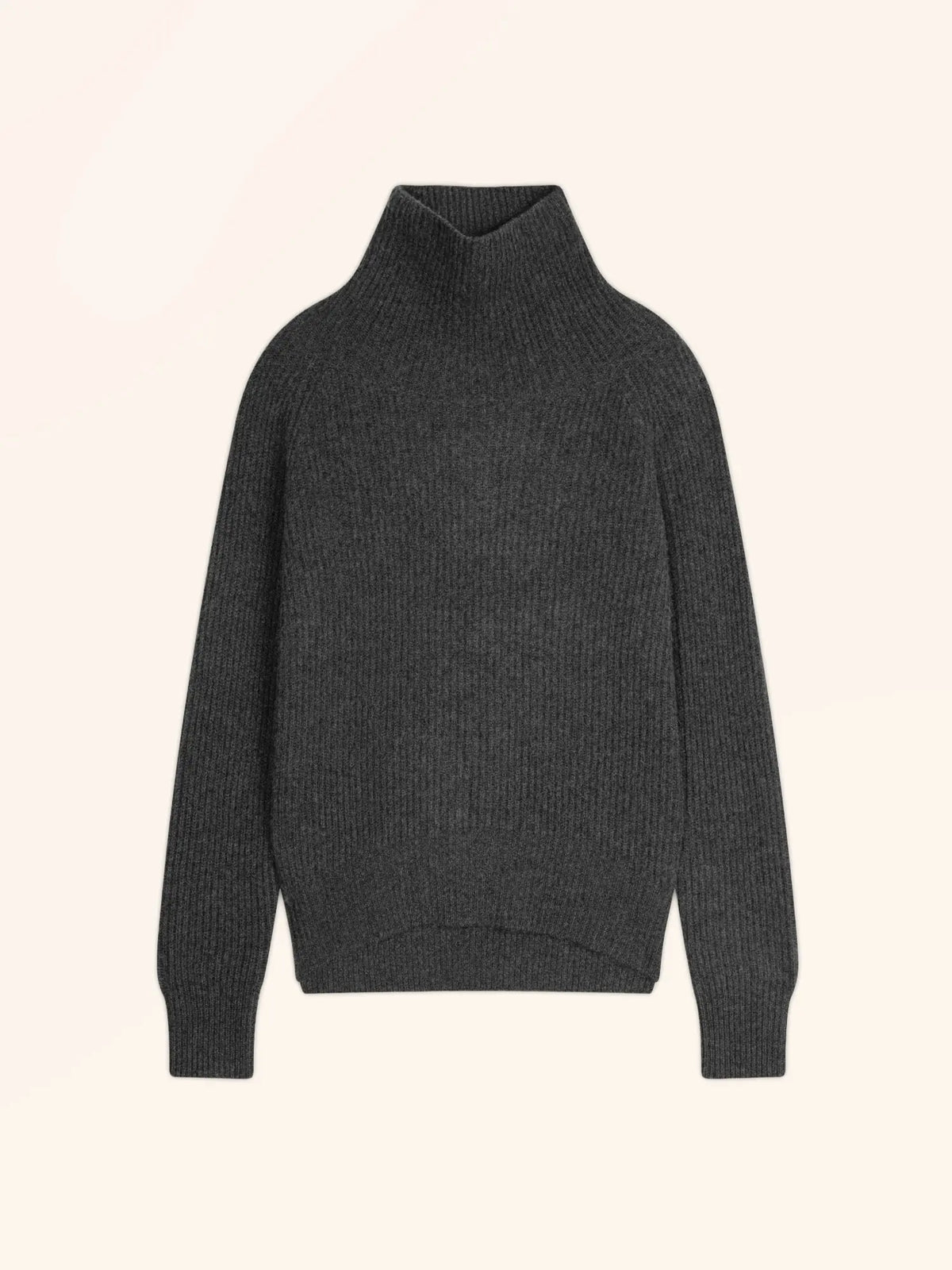 TAYLOR Pullover Stehkragen 4-fädig Carbon meliert