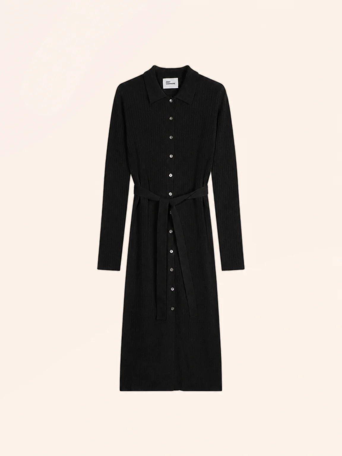 DORY Robe Col Polo Noir