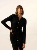 DORY Robe Col Polo Noir