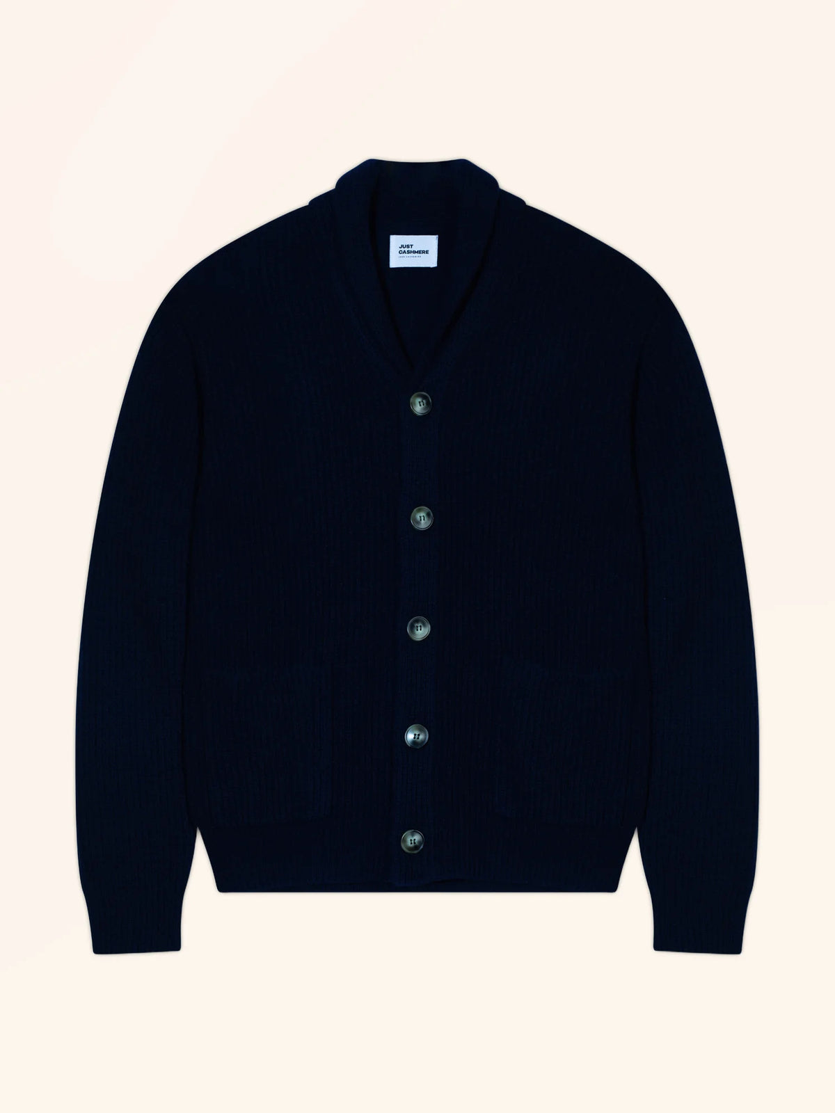 PAUL Strickjacke Schalkragen 4-fädig Marineblau