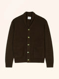 PAUL Cardigan Col Châle 4 Fils Choco