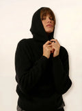 BEELE Pull Capuche Noir