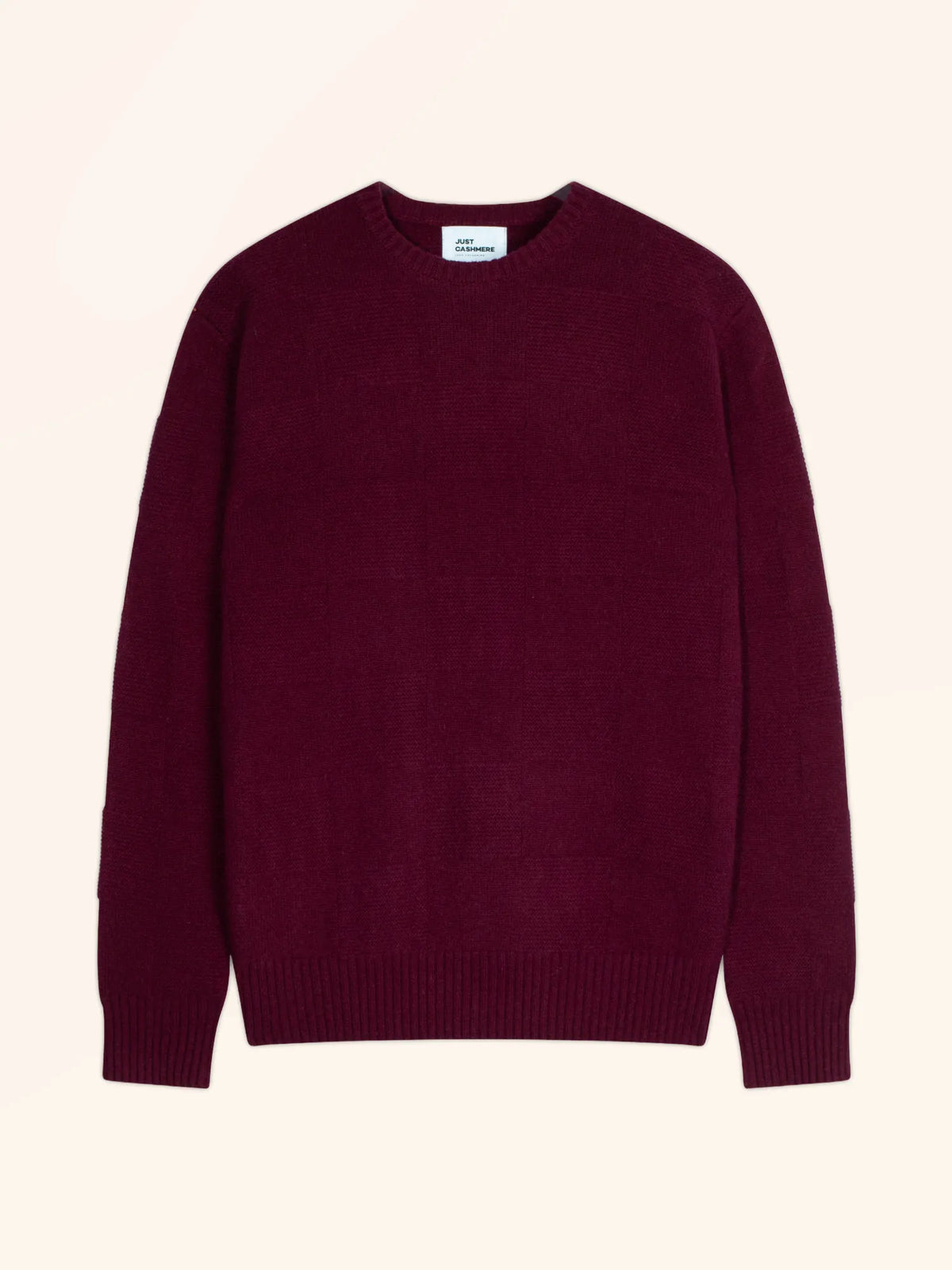 THALEN Pull Col Rond 4 Fils Bordeaux