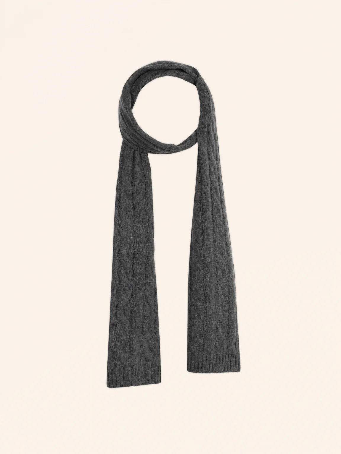 AELITH Écharpe 4 Fils Anthracite Chiné