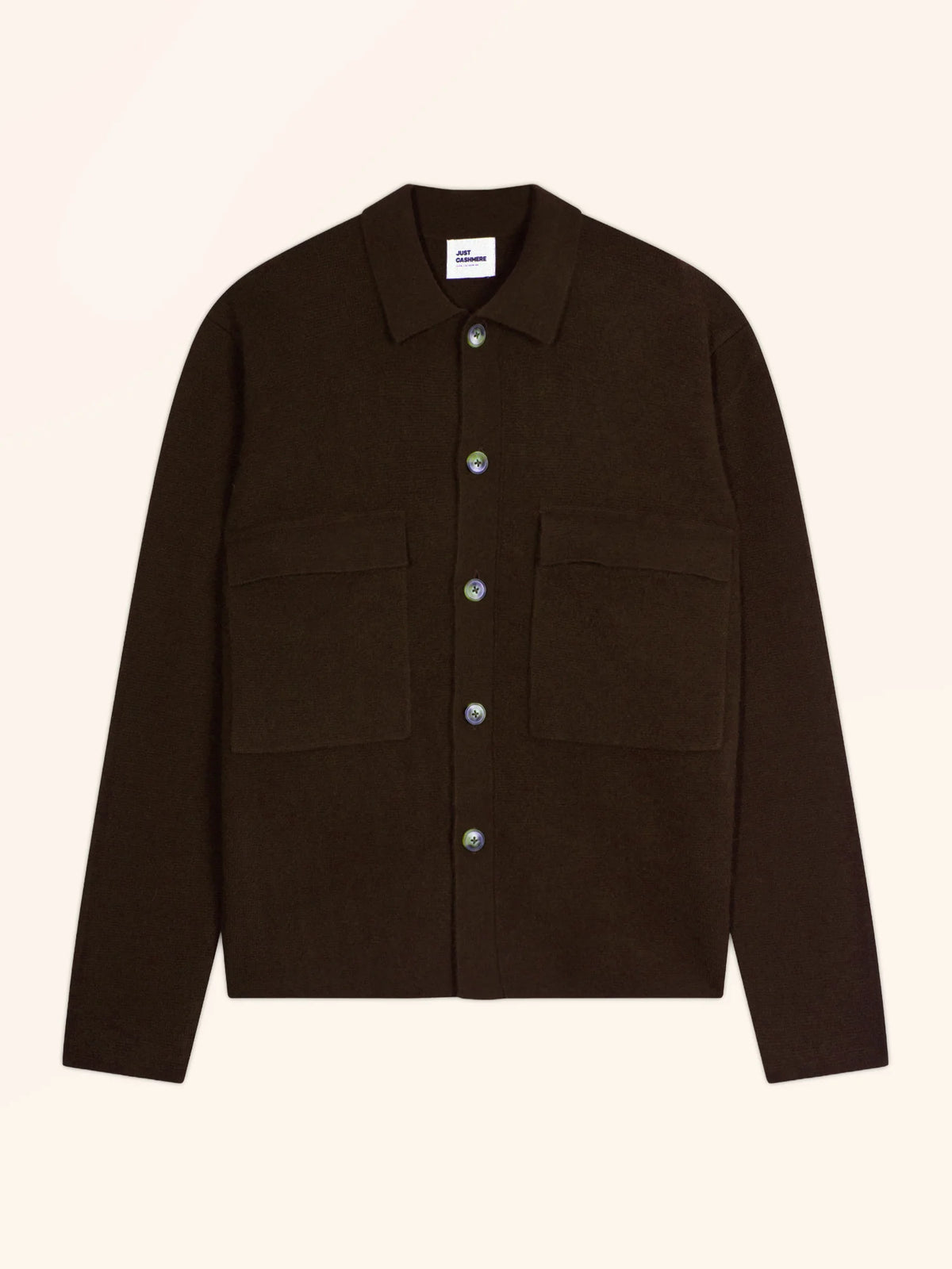 KEVIN Veste Boutonnée Col Chemise Choco