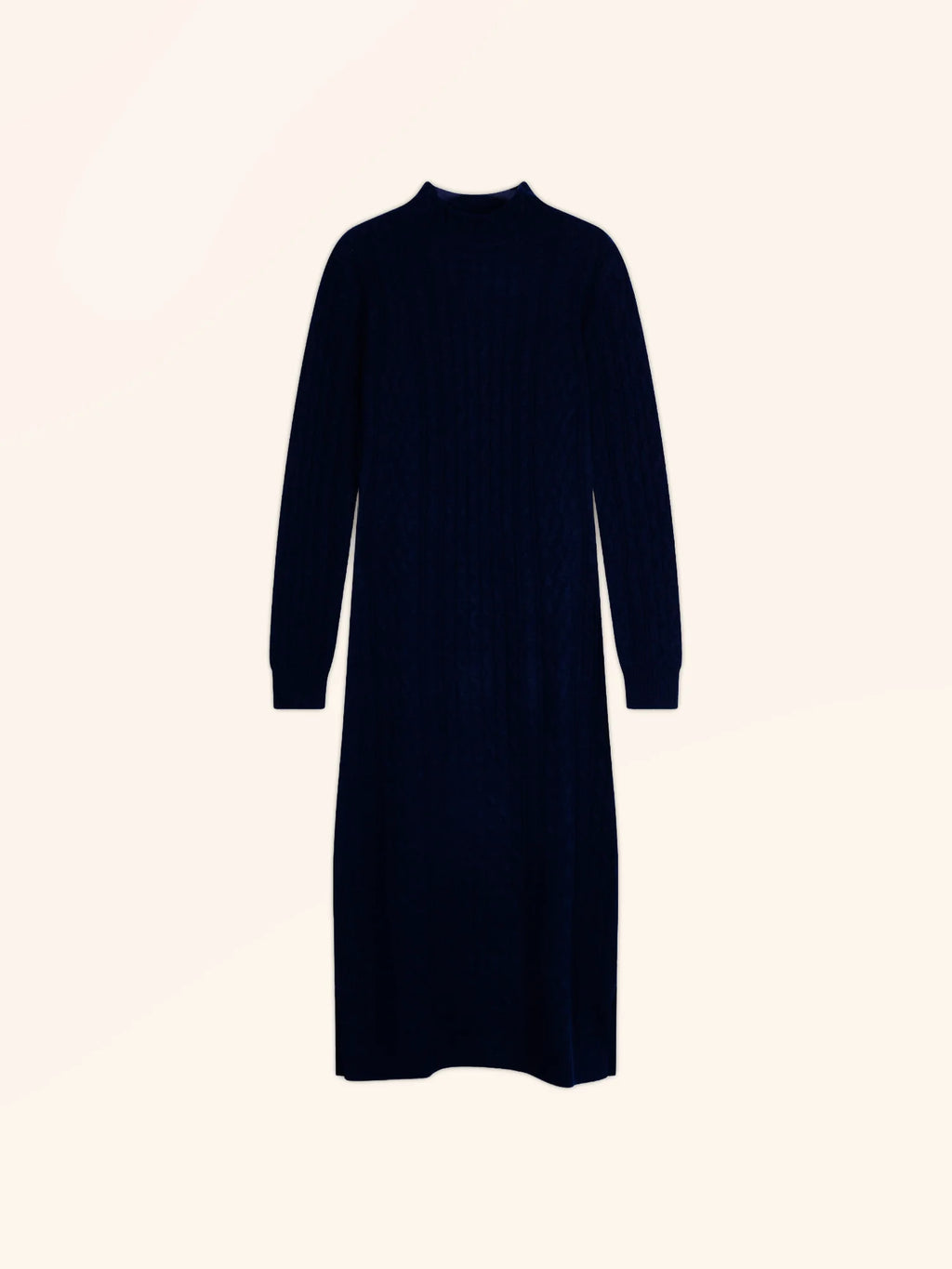 MIKO Robe Col Montant 4 Fils Bleu Marine