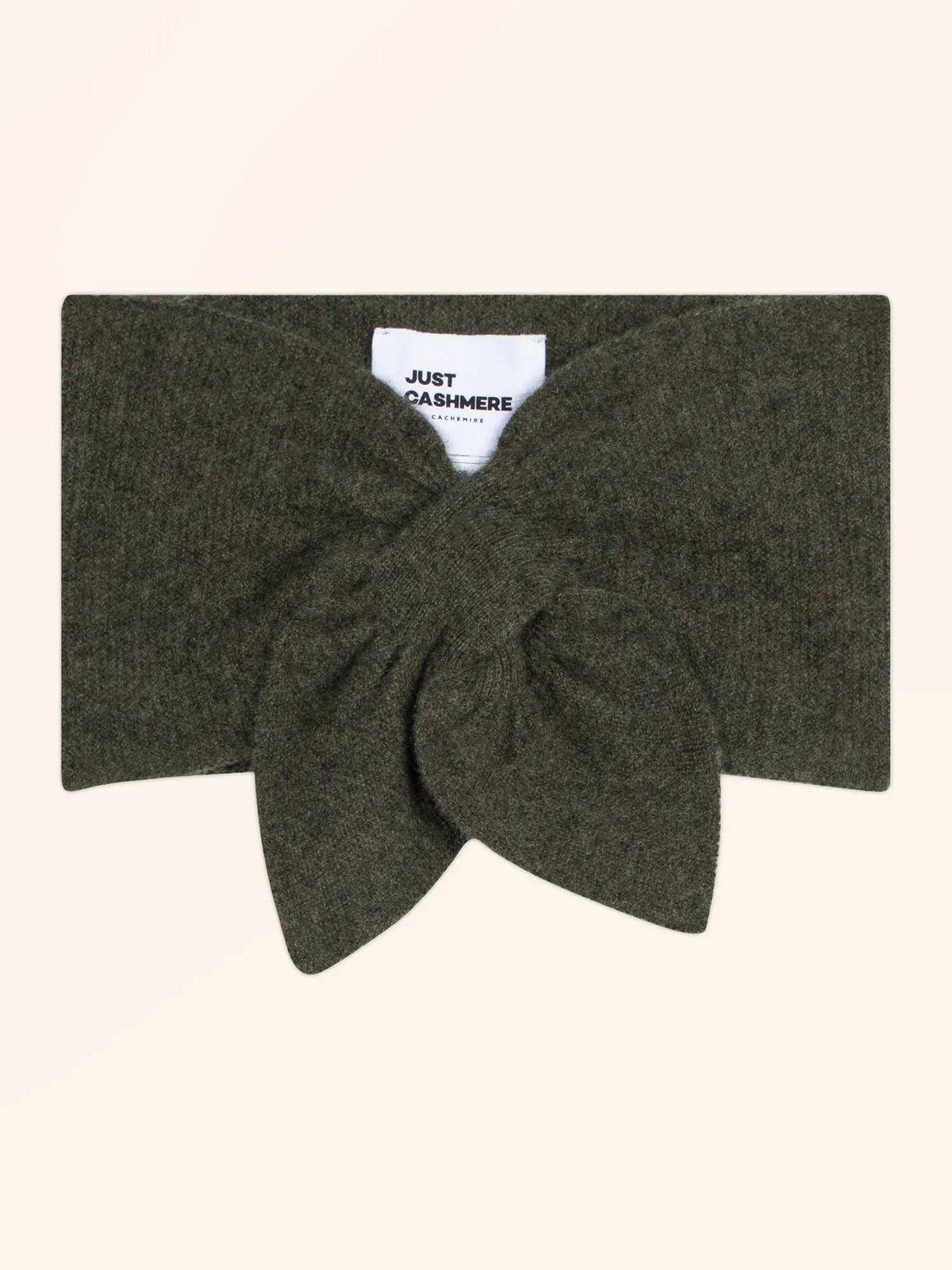 LANE Scarf Knotted 6 Ply Heather Army Green