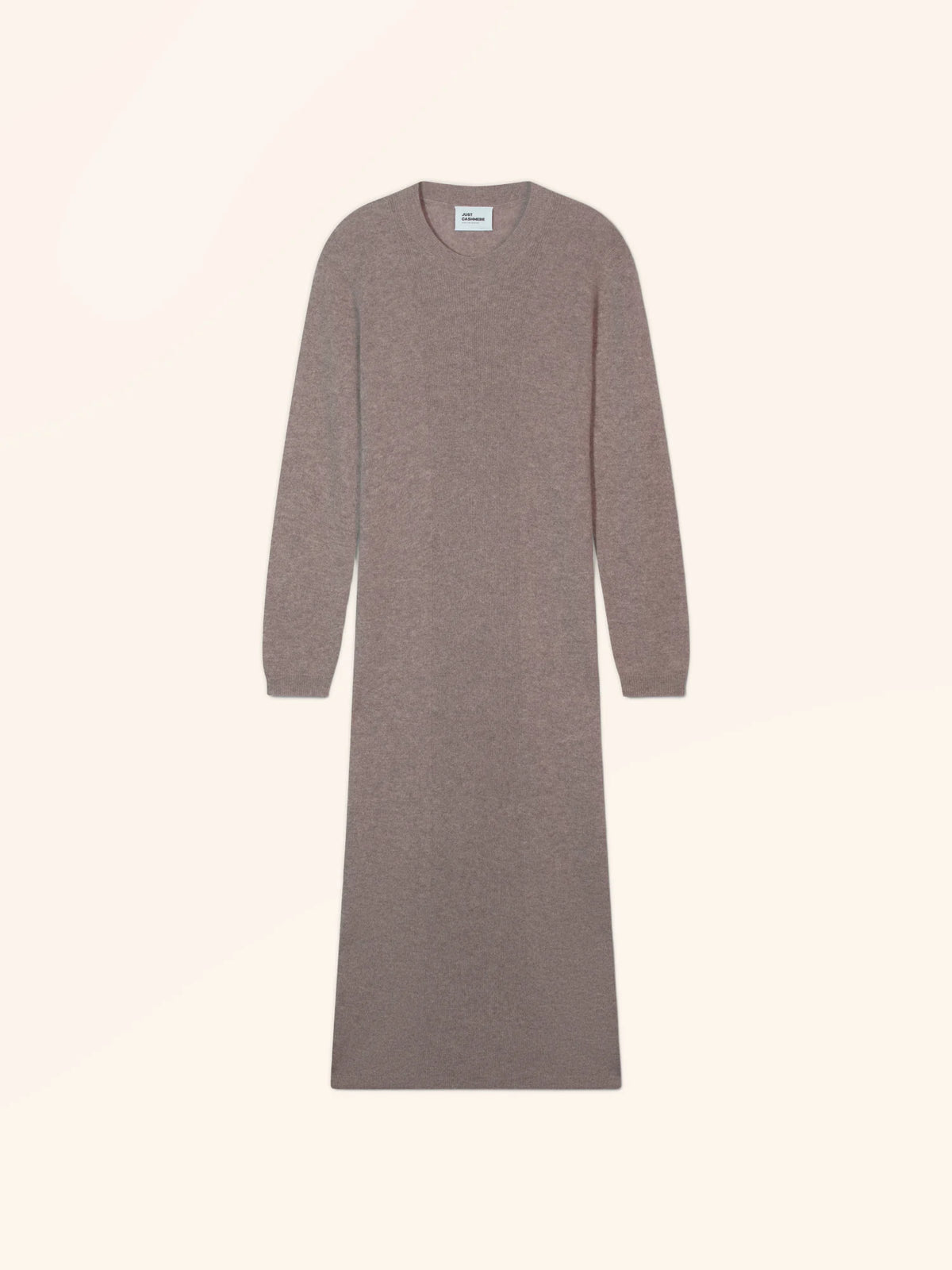 HELENA Kleid Rundhalsausschnitt Caribou meliert
