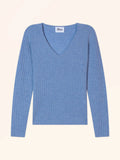 ROSA Pullover V-Ausschnitt Himmelblau