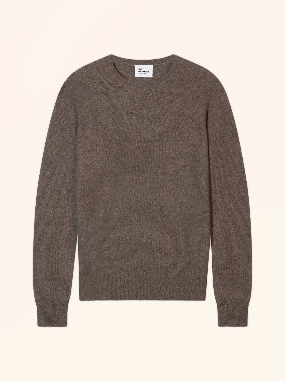 DARLA Pull Col Rond Taupe Chiné