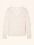 FREYA Pullover V-Ausschnitt Elfenbein