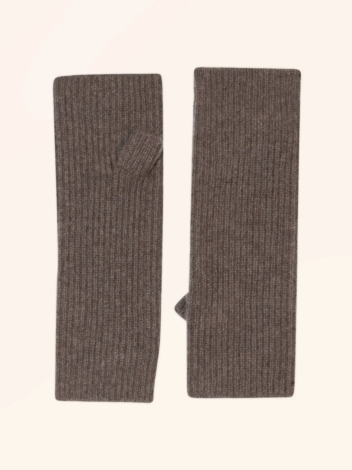 ALEJANDRA Mitaines 4 Fils Taupe Chiné