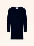 ANJA Robe Col V Bleu Marine