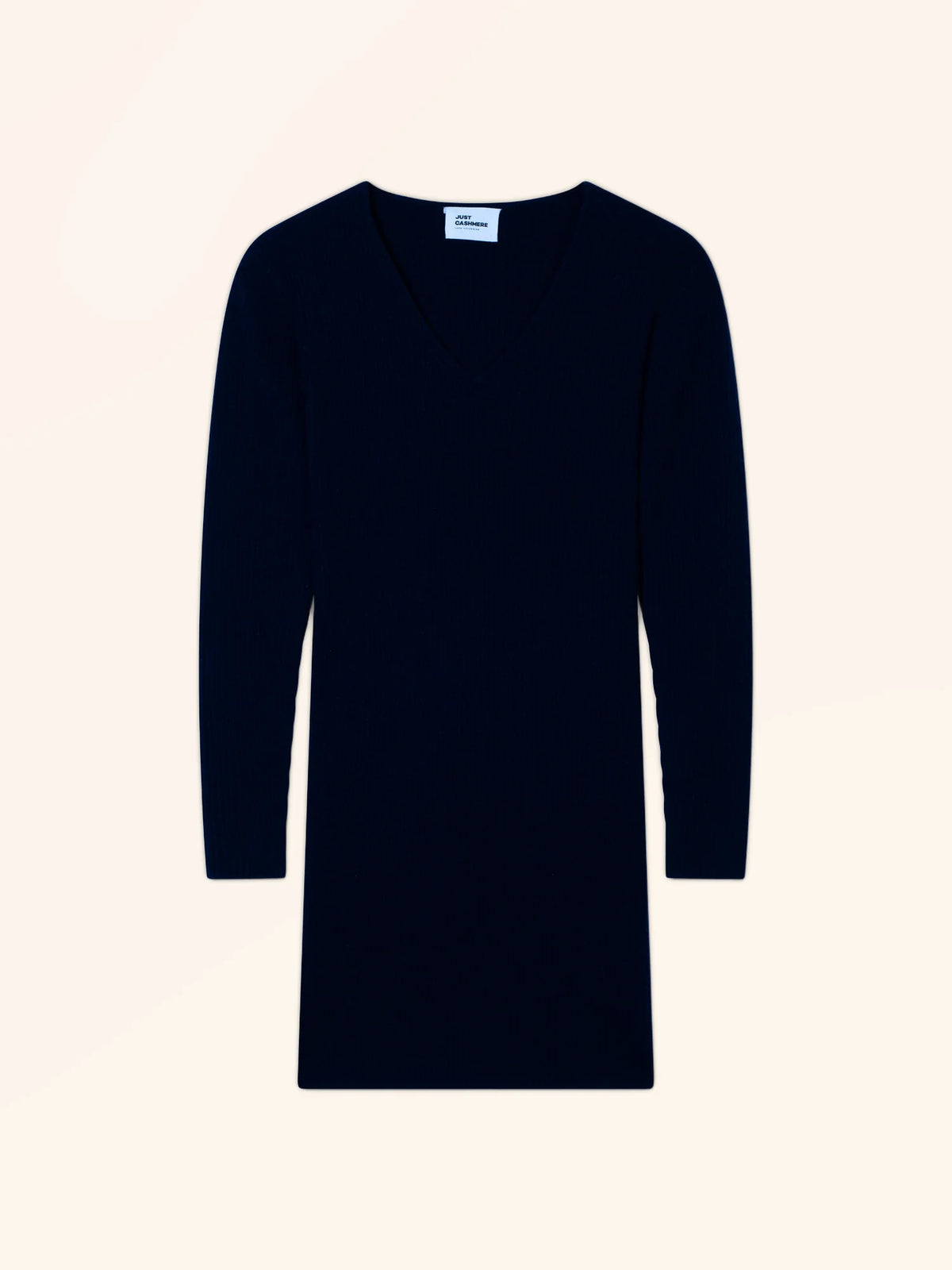 ANJA Robe Col V Bleu Marine