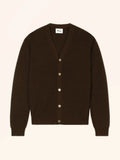 ALLEH Cardigan Col V Choco