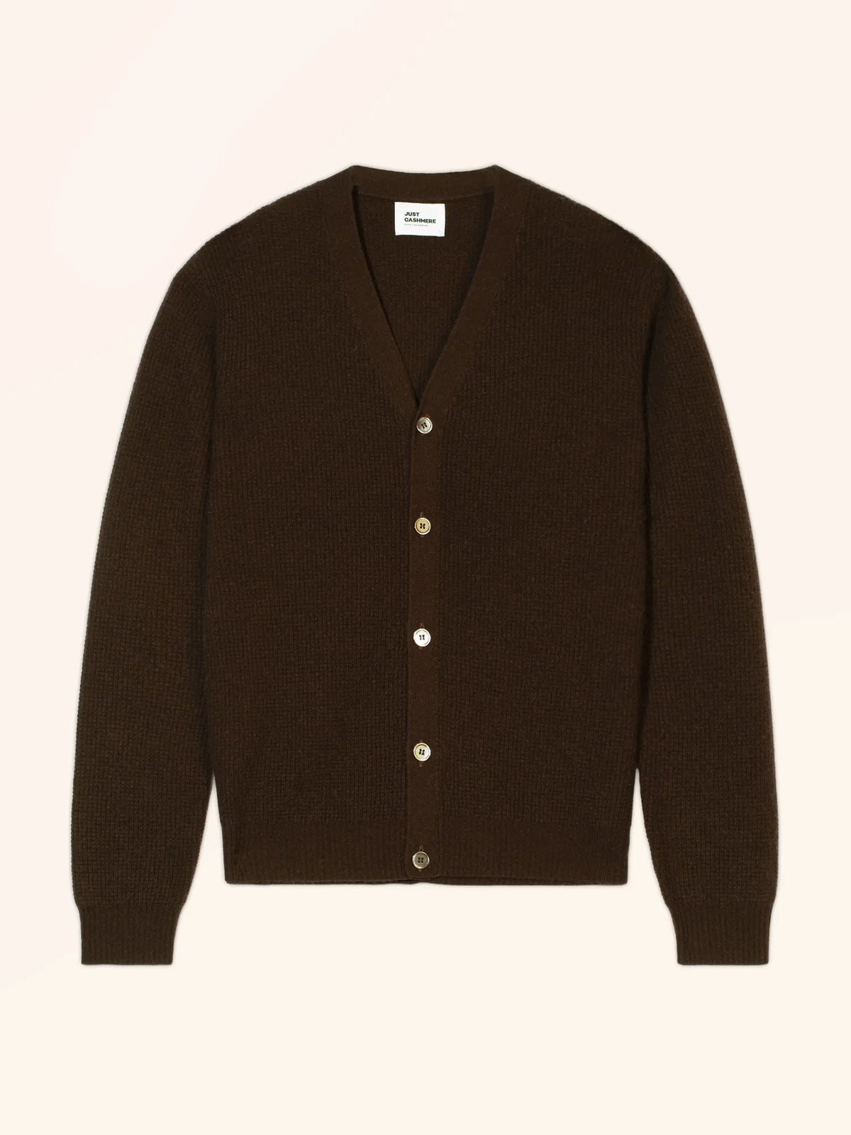 ALLEH Cardigan Col V Choco