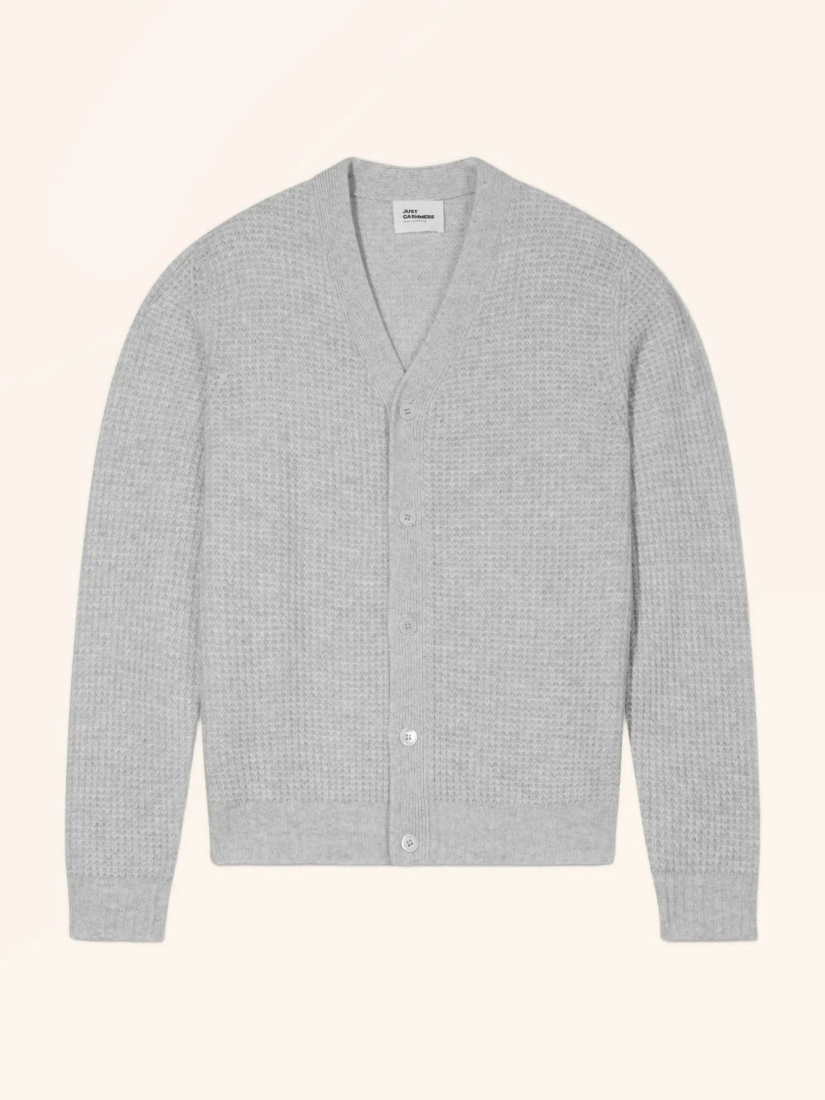 MYKE Cardigan V-Neck 4 Ply Heather Glacier