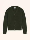 RYAN Cardigan V-Neck 6 Ply Heather Khaki