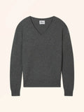 AUGUSTA Pullover V-Ausschnitt Anthrazit meliert