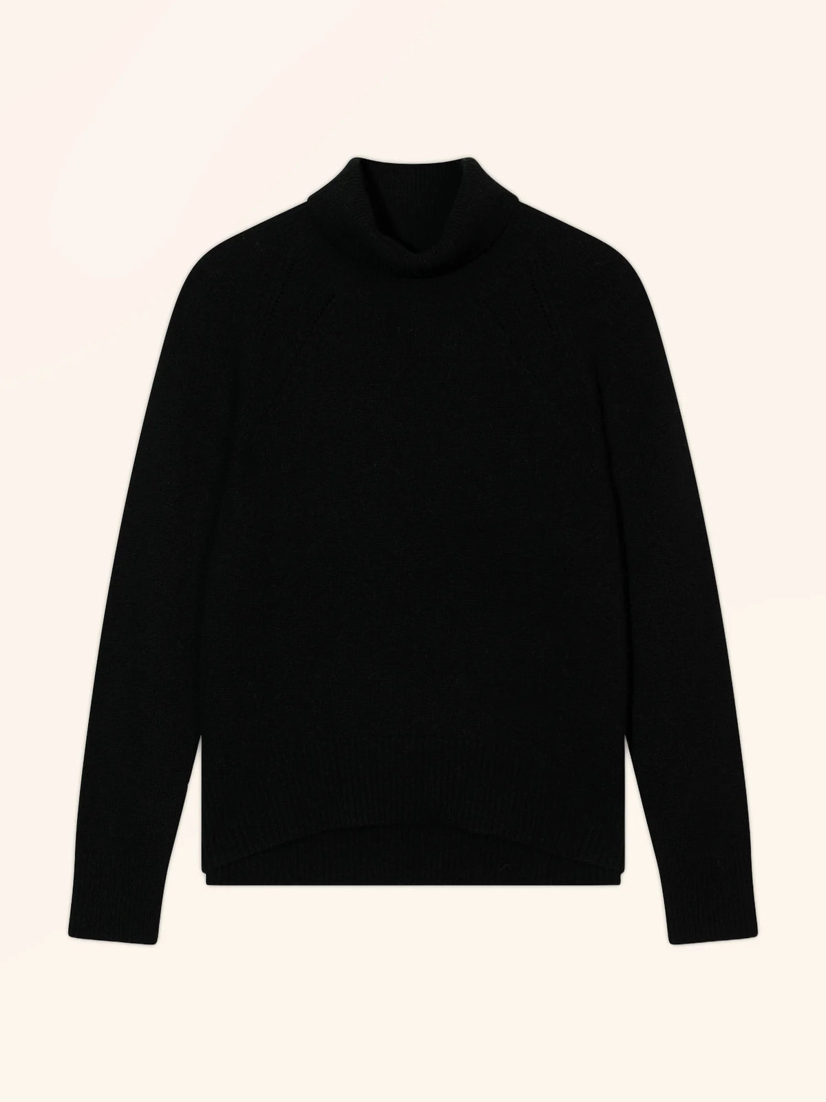 MOANA Sweater Turtleneck 4 Ply Black