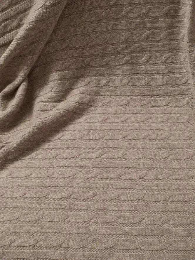CLARIBEL Plaid 4 Fils Caribou Chiné