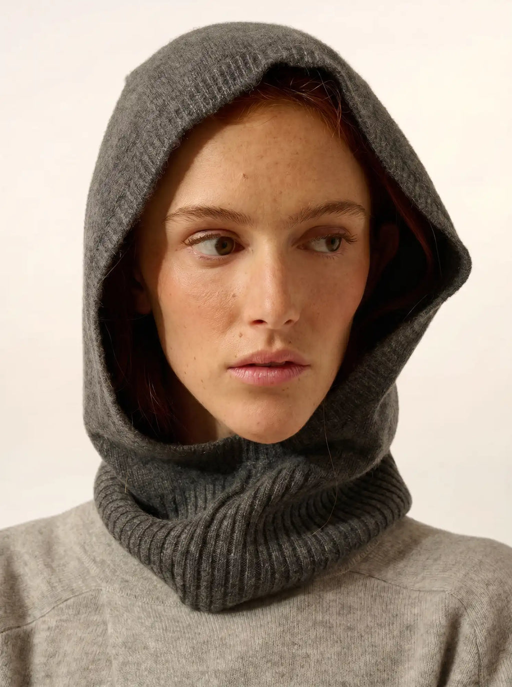 SERENA Cagoule 4 Fils Anthracite Chiné