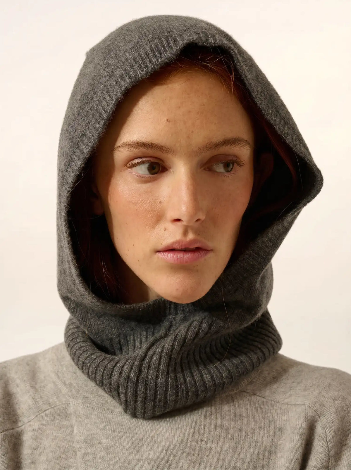SERENA Cagoule 4 Fils Anthracite Chiné