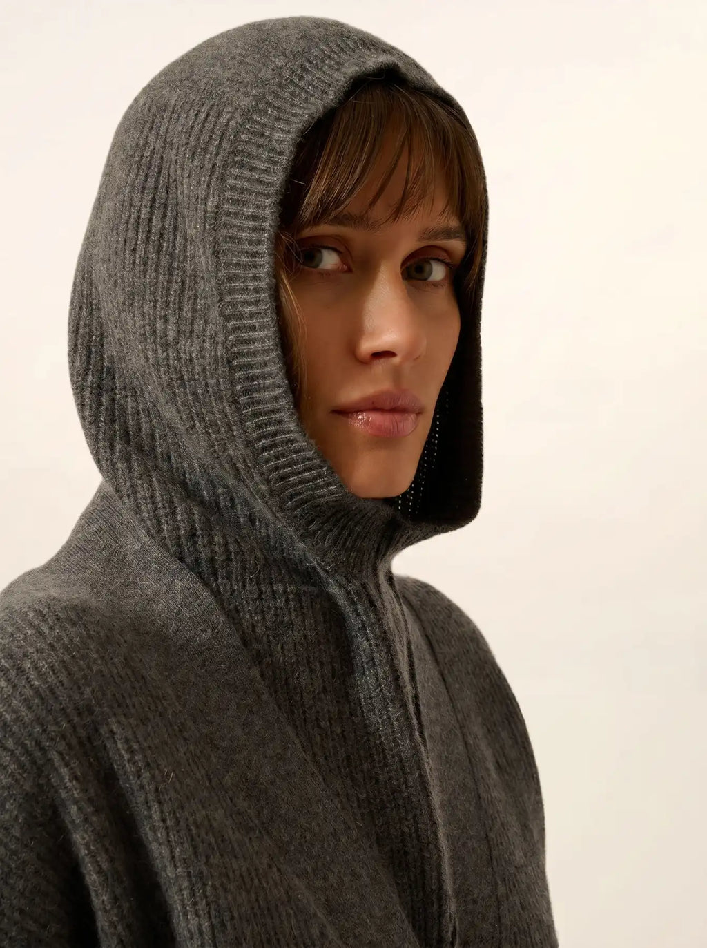 EVELINE Cagoule 4 Fils Anthracite Chiné